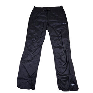 Eddie Bauer Men Weatheredge Waterproof Pant Lightweight Black Hiking Golf Rain M